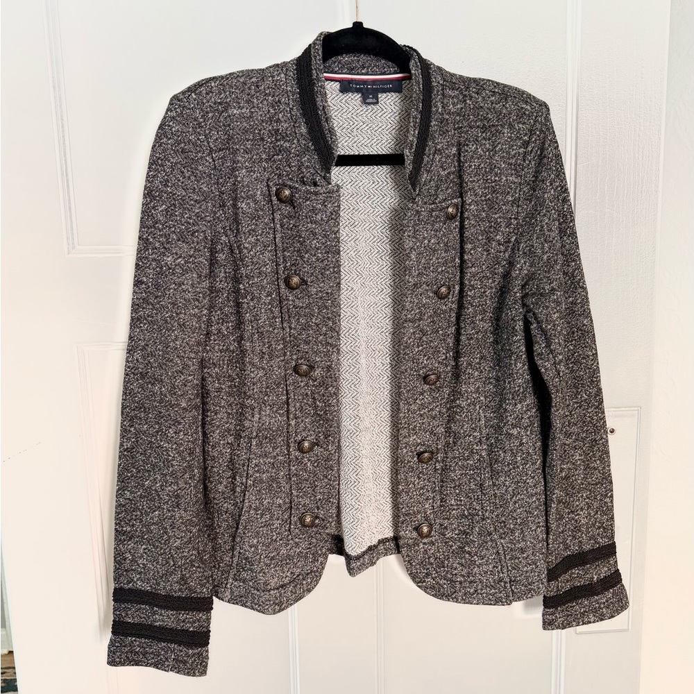 Tommy Hilfiger Gray Military Style Jacket